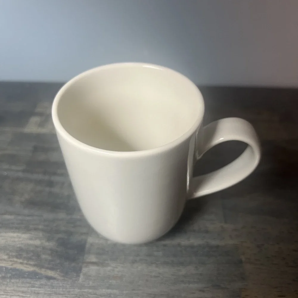 Crate & Barrel‎ GRAEDEN Light Gray & White Replacement Mug Cup Coffee Tea